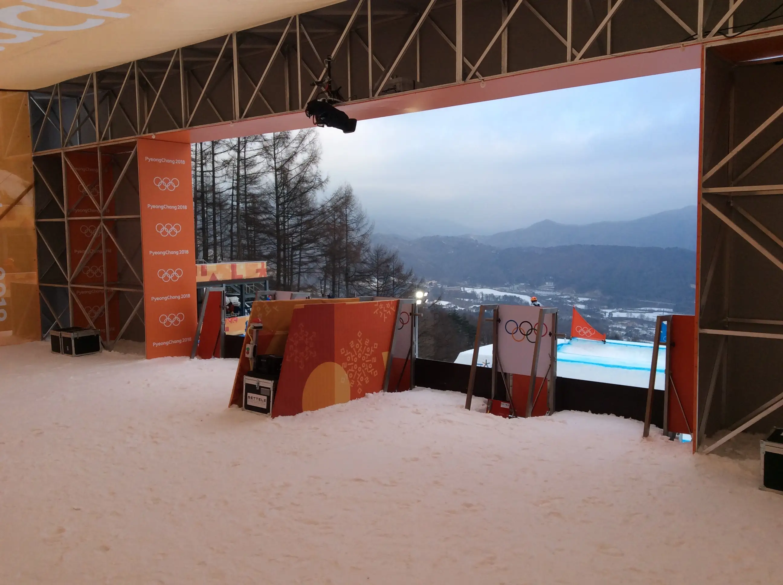 Settele Startbogen mit Sponsoren-Branding